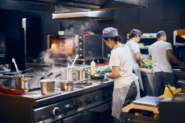Chef working in the kitchen